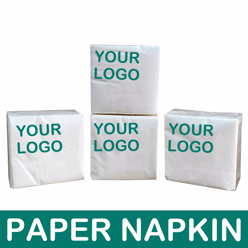 Plastic sealed bag packaged napkins