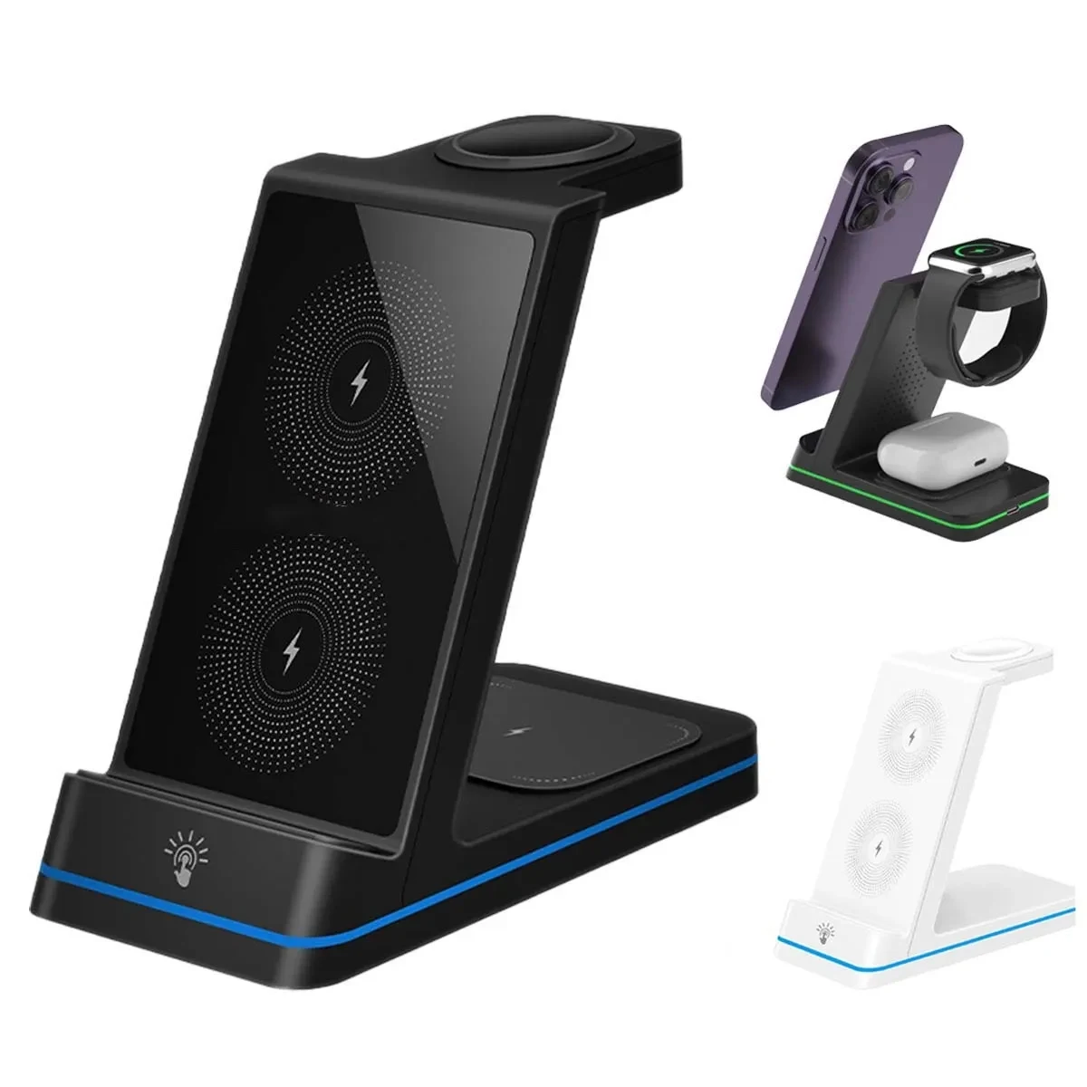 3-in-1 Wireless High Compatibility Fast Charging Station 1