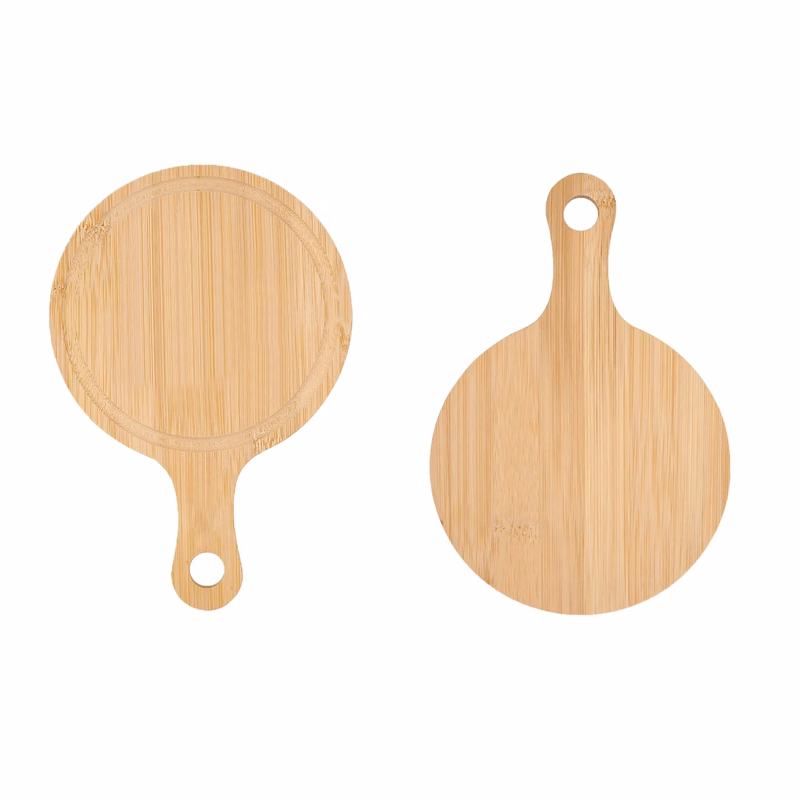 Pizza Peel with Handle Natural Wooden Cutting Board