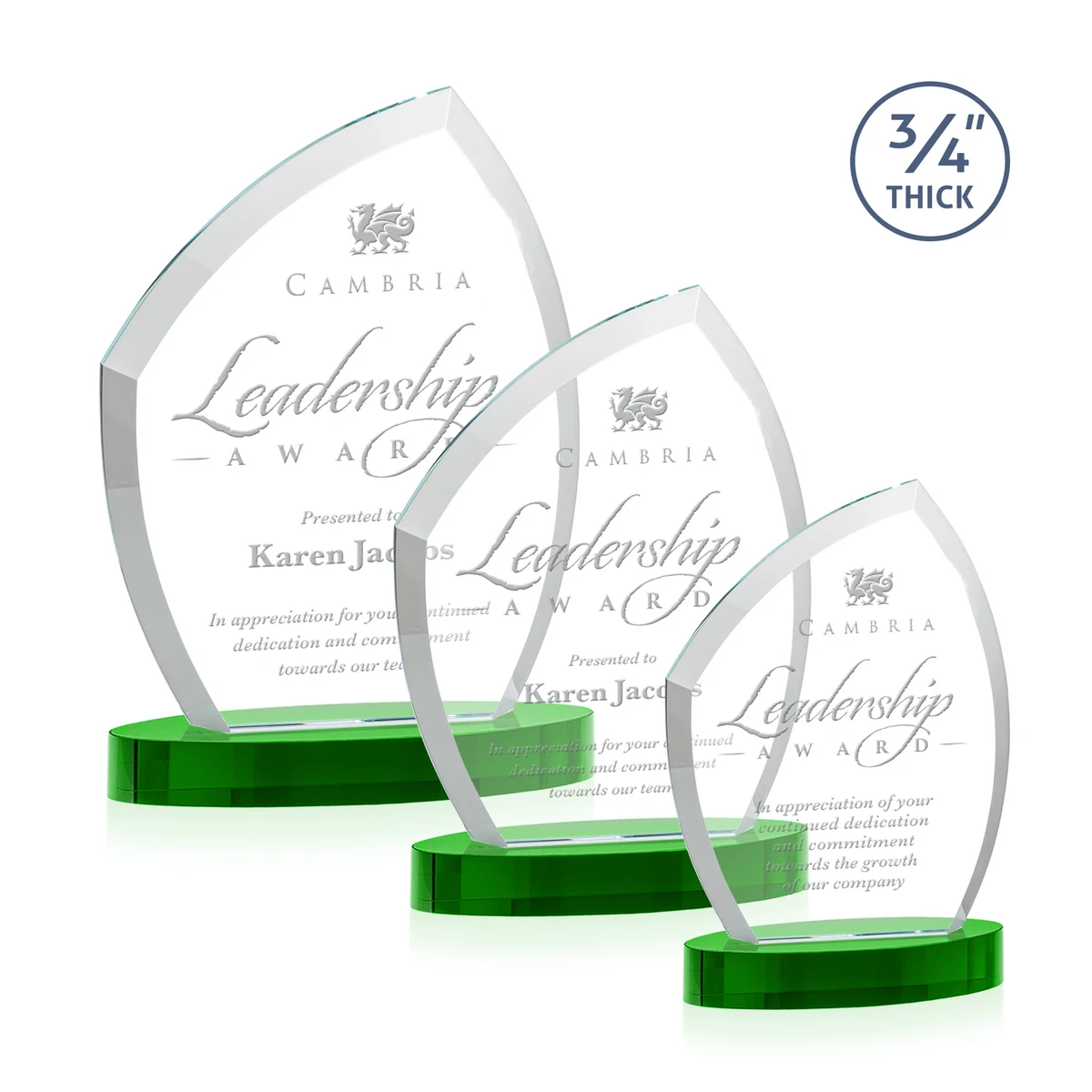 Daltry Award on Alberton Base - Green 1
