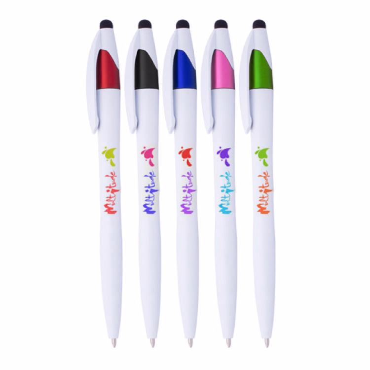 White Twist Barrel Stylus Pen
