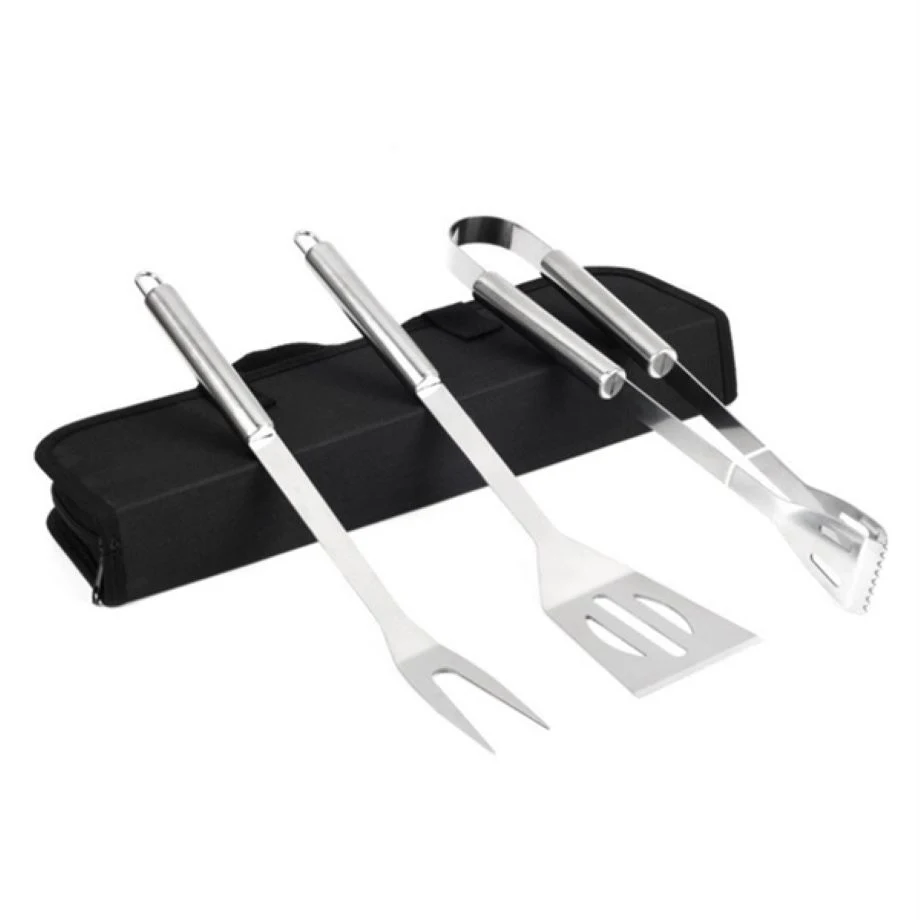 3-Piece Stainless Steel Bbq Grill Tools Set 1
