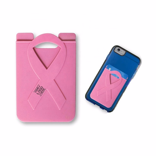 Breast Cancer Awareness Silicone Card Holder