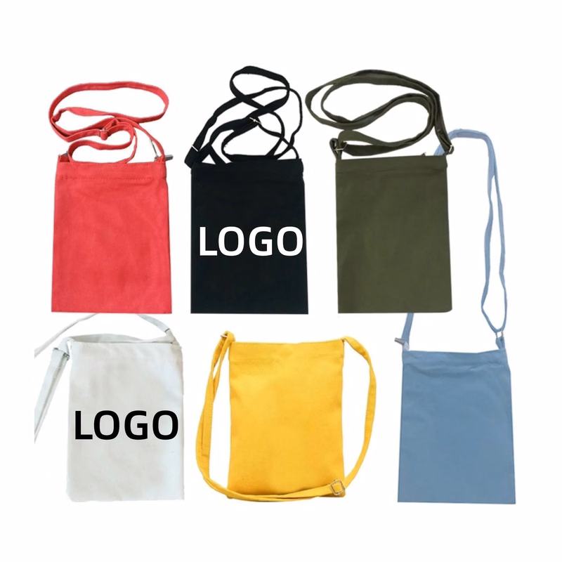 Personalized Blank Crossbody Canvas Bag