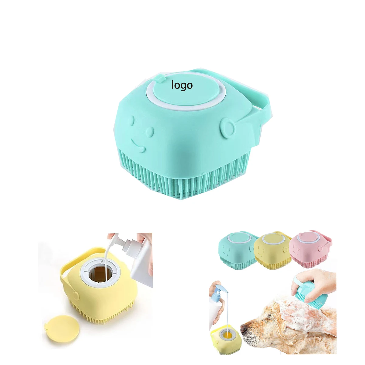 Silicone Pet Bath Comb 1