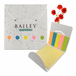 Corn Poppy Seed Sticky Note Pad
