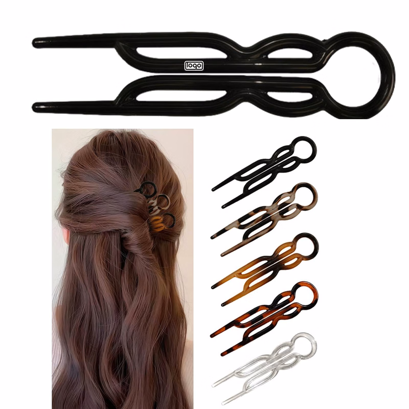 Elegant U-Shaped Hair Stick Bun Maker