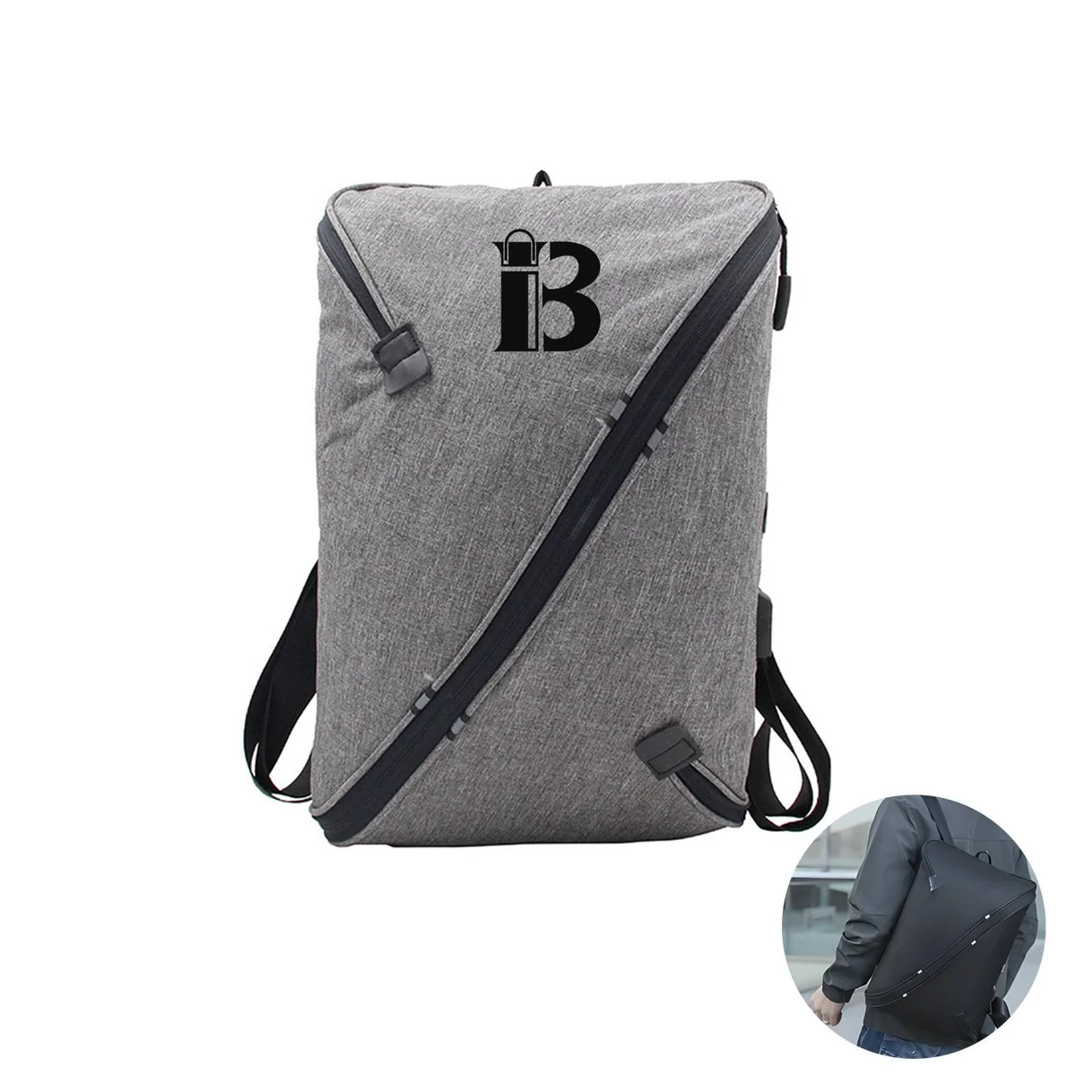 Customized Oxford Cloth Outdoor USB Charging Travel Backpack 1