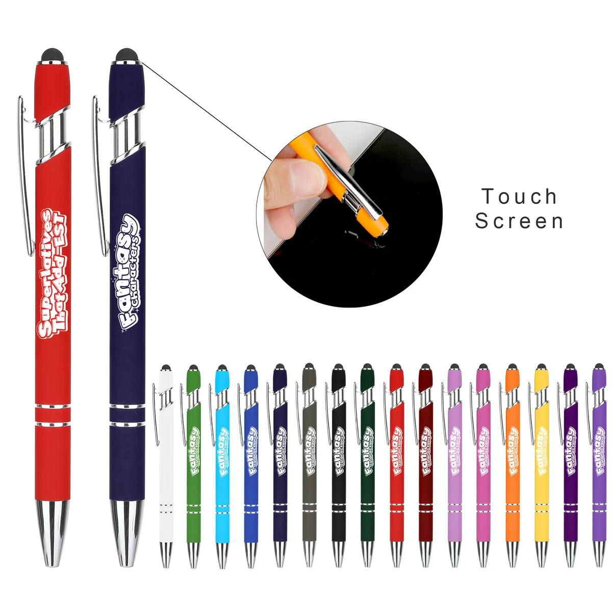 Ellipse Soft W/Stylus-Laser Engraved-Metal Pen 1
