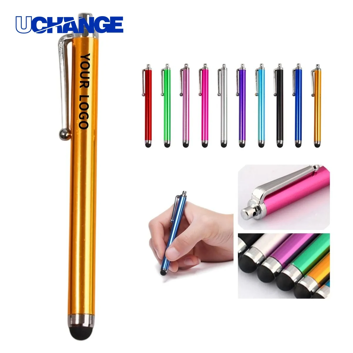 Aluminum Stylus Pen Tool Rubber Tip 4.45 Inch 1
