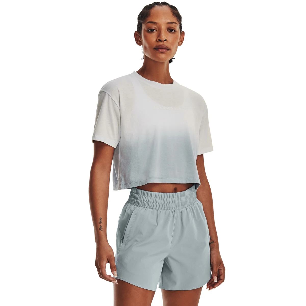 Women's UA Branded Dip Dye Crop Short Sleeve 1
