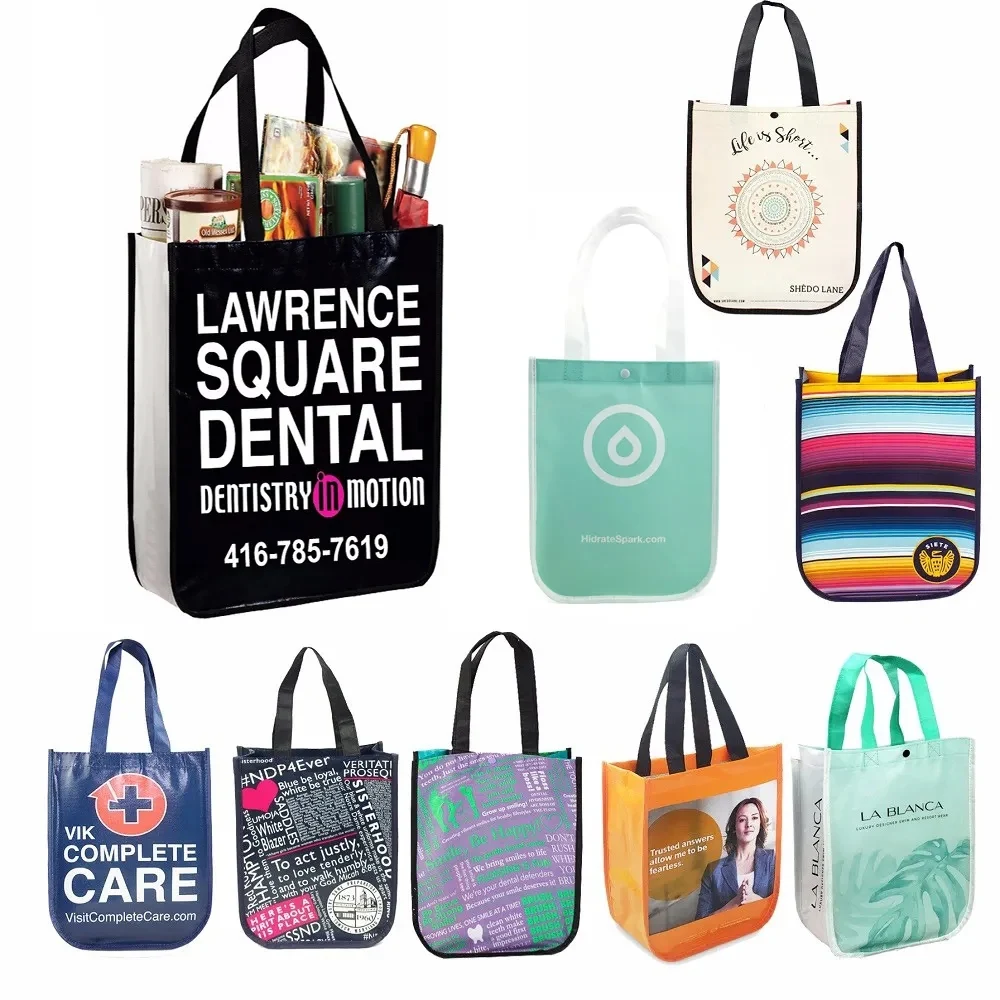 Small Laminated Non-Woven Tote Bag 1
