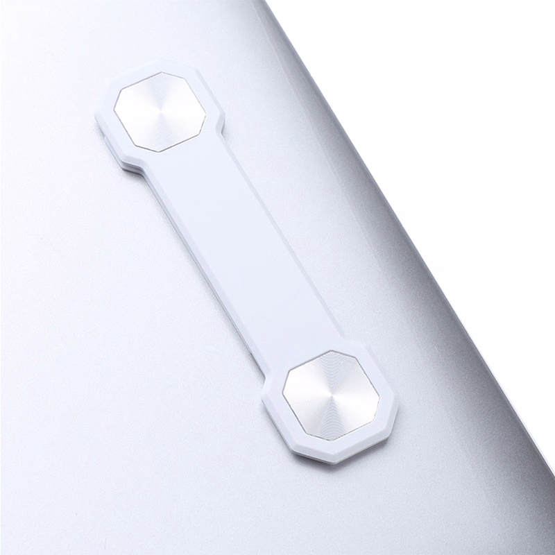 Dumbbell-shaped portable plastic magnetic adhesive computer phone stand