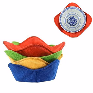 Colorful 4pcs Set of Microwave-Safe Hot Bowl Holder