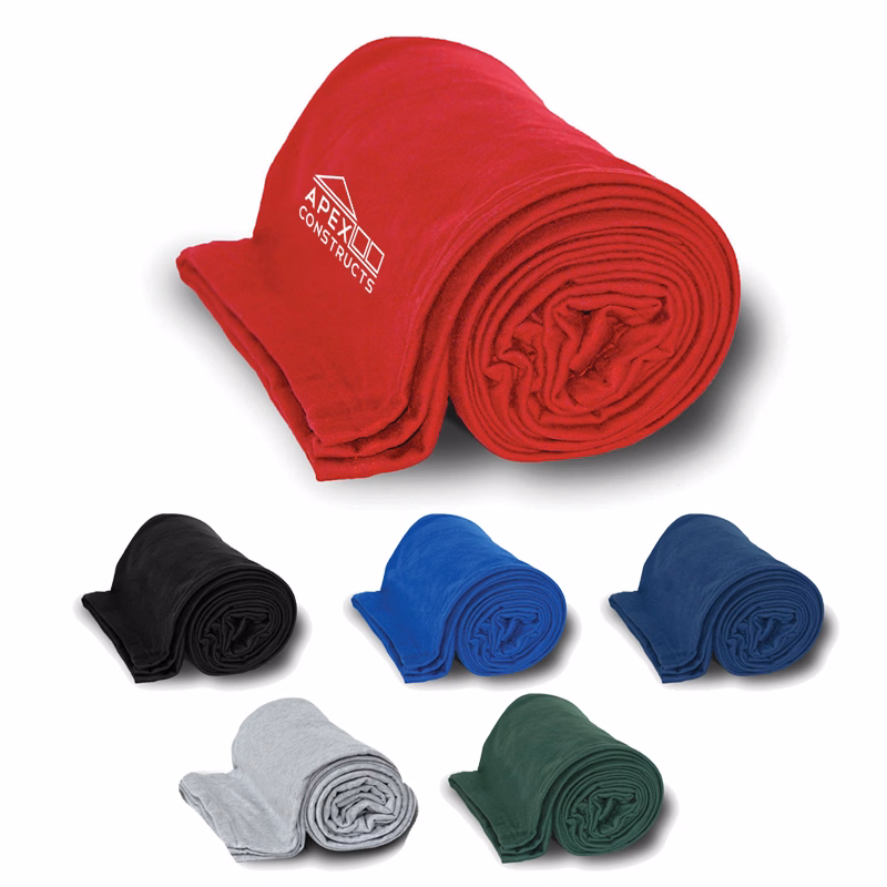 Embroidered Jersey Cotton Blankets
