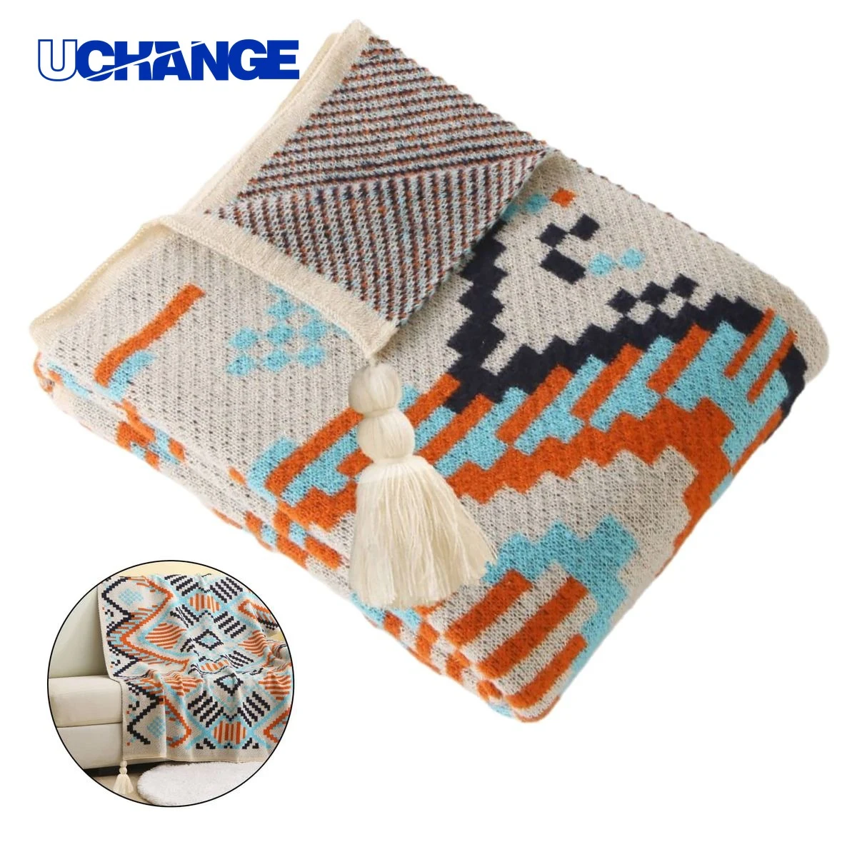 Bohemian Style Throw Blanket Multiple Sizes Available 1