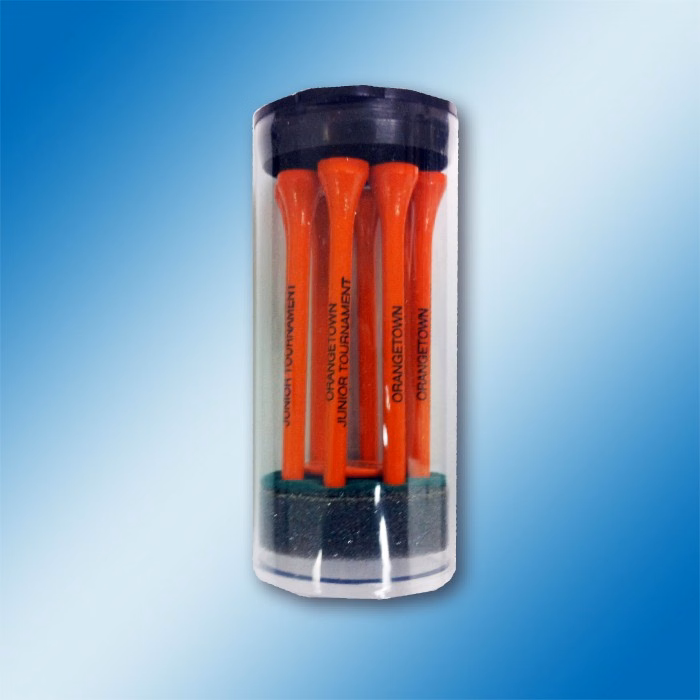 Super Length Eight 3 1/4" Tees & 1 Marker in Tube
