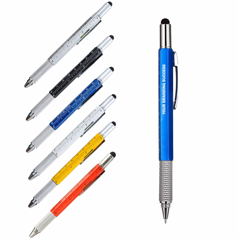 Ultimate 6-in-1 Multi-Tool Pen Ruler Stylus Flat Water-Based