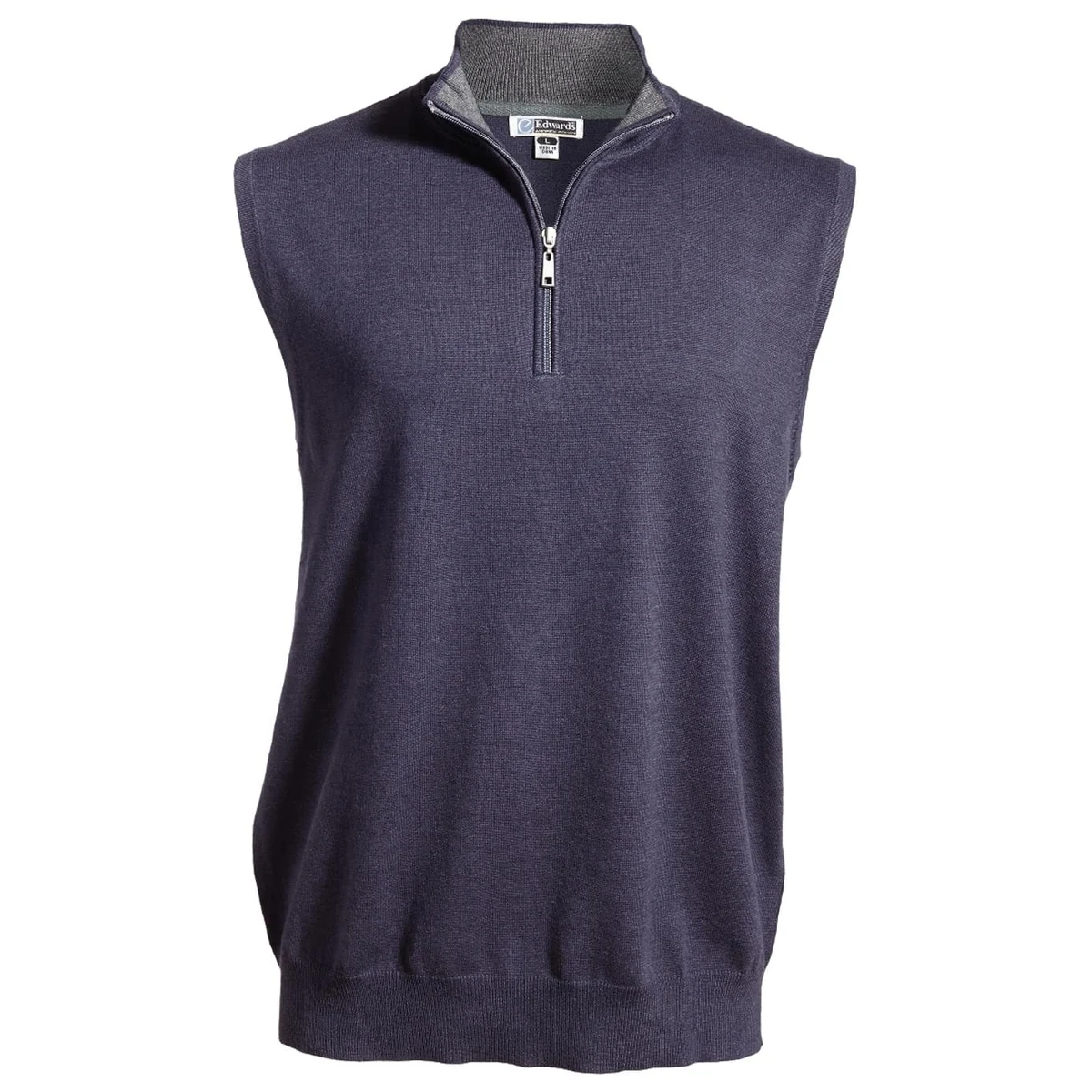 Quarter Zip Fine Gauge Sweater Vest 1