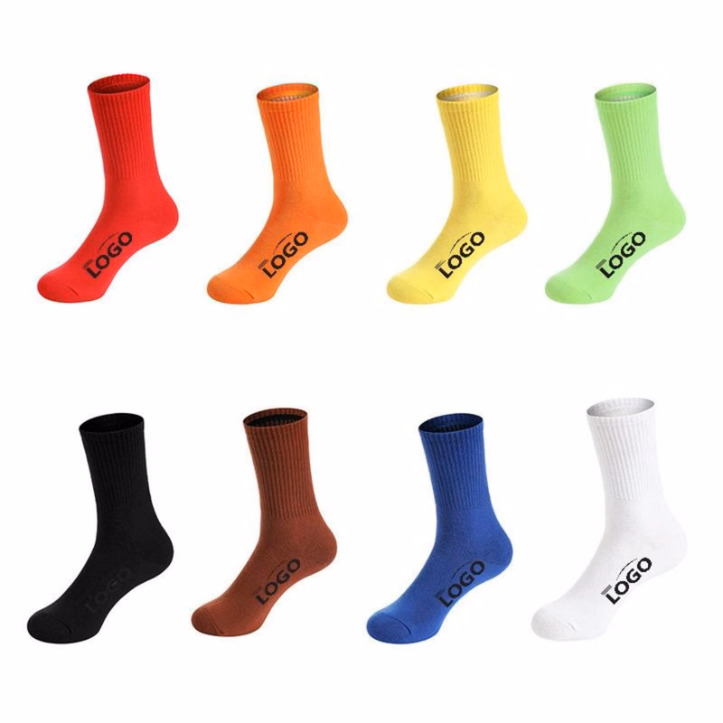 Custom Woven Jacquard Crew Socks