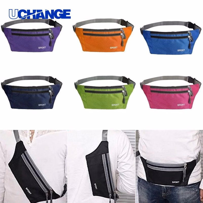 Three-Zipper Fanny Pack Waist Belt