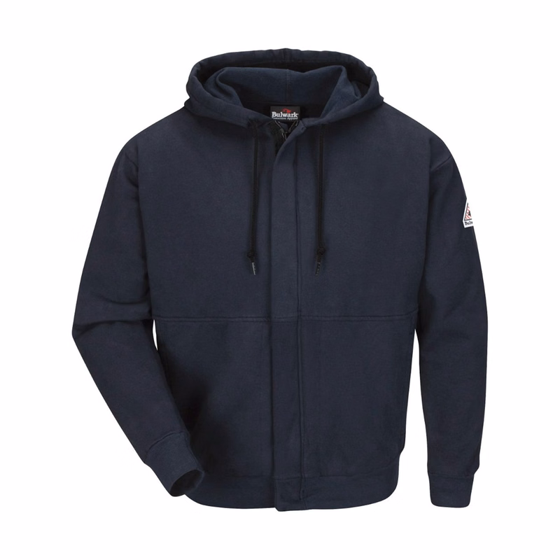 Men's Zip-Front Hooded Sweatshirt - SEH4
