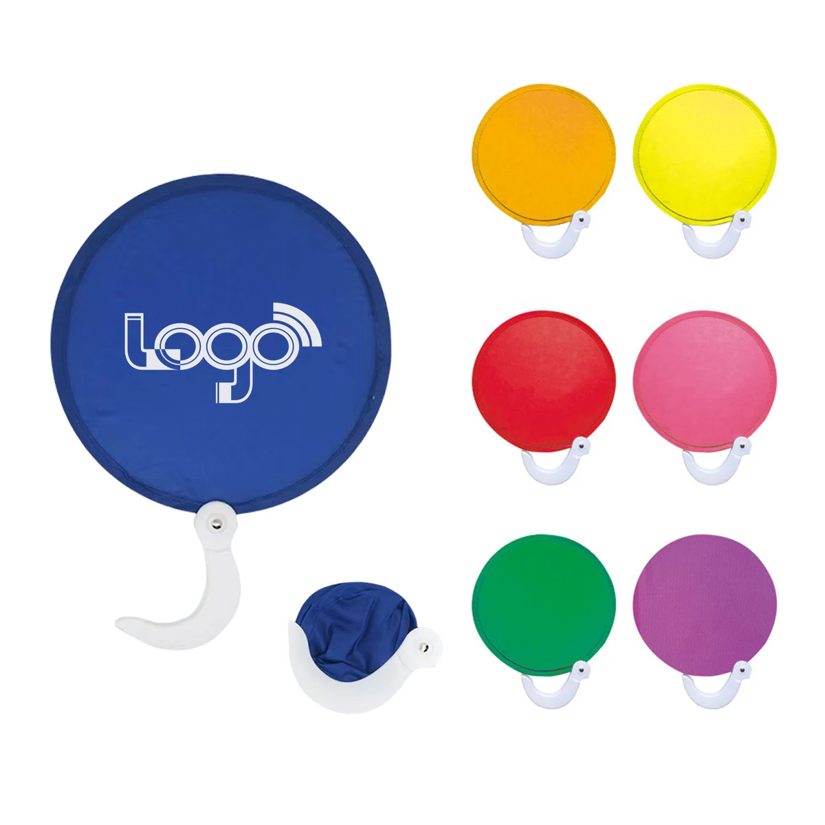 Round Foldable Fan Hand Held 1