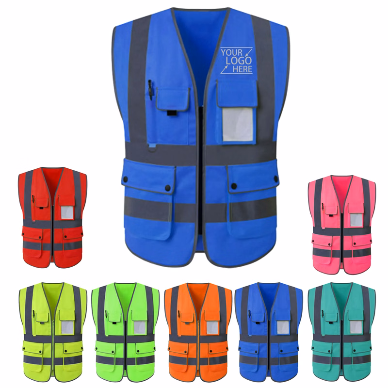100% polyester High-Visibility Reflective Vest