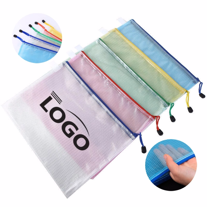 MOQ100pcs A4 Waterproof Zipper Files Bag