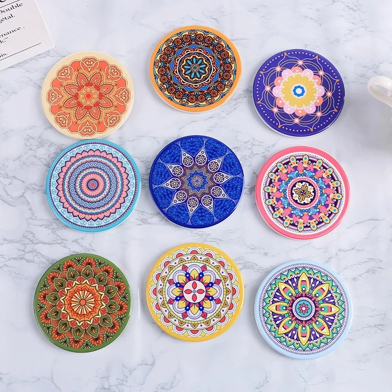 Round Absorbent Coasters for Drinks 1