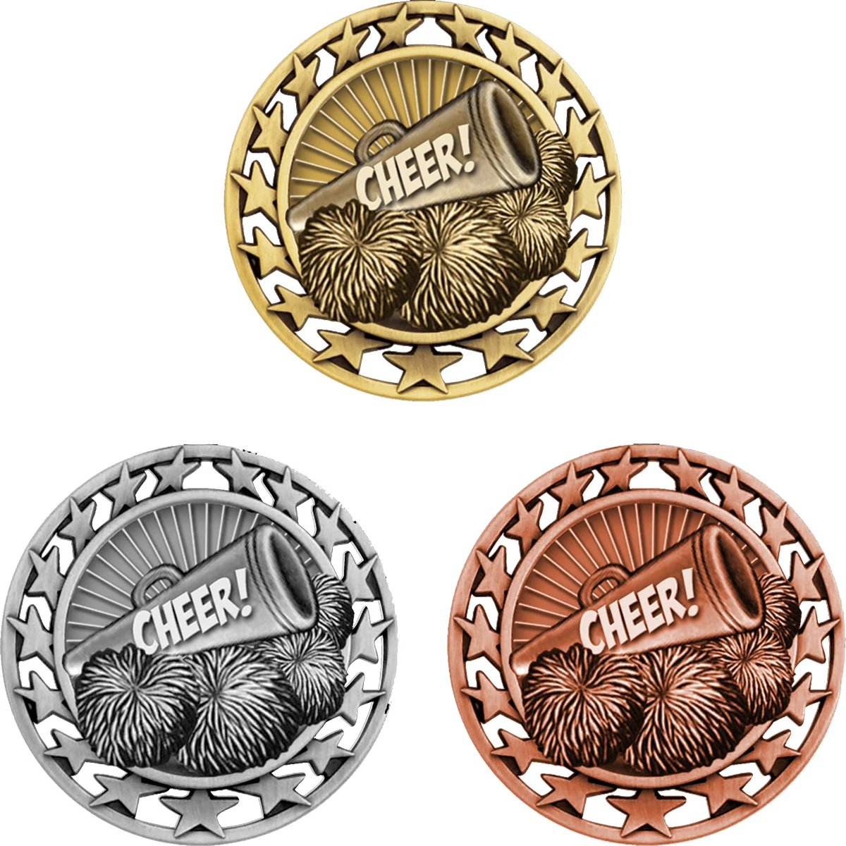 Stock Star Sports Medals: Cheerleading 1