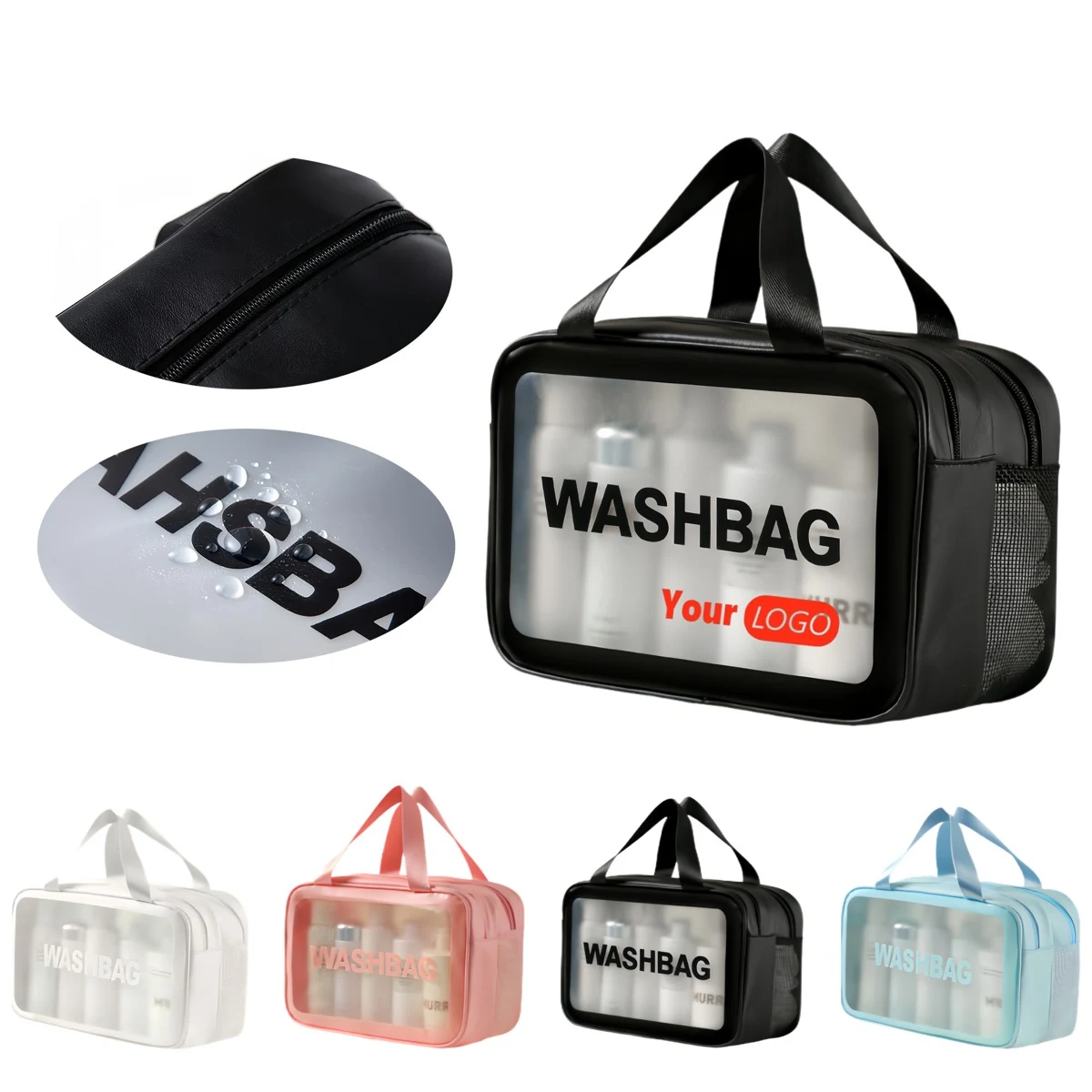 PVC Portable Wet And Dry Separation Toiletry Bag 1