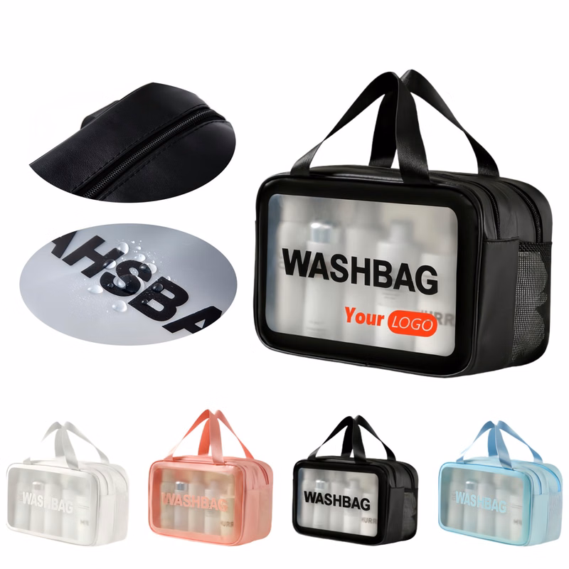 PVC Portable Wet And Dry Separation Toiletry Bag