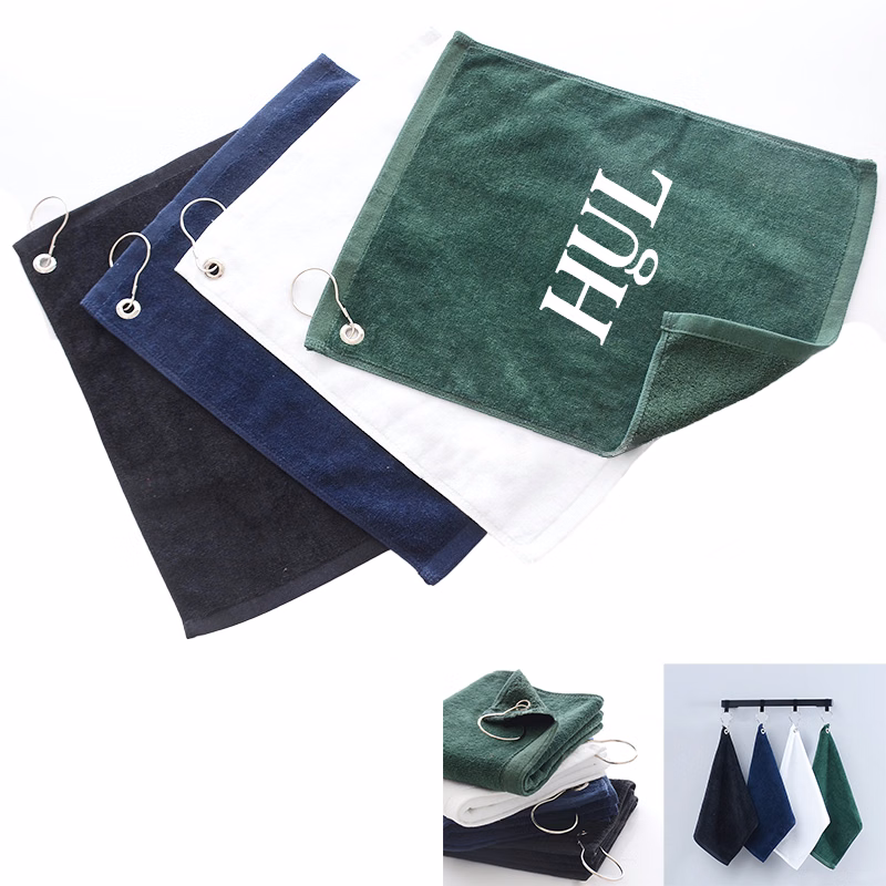 Carabiner Clip Cotton Golf Gym Towel