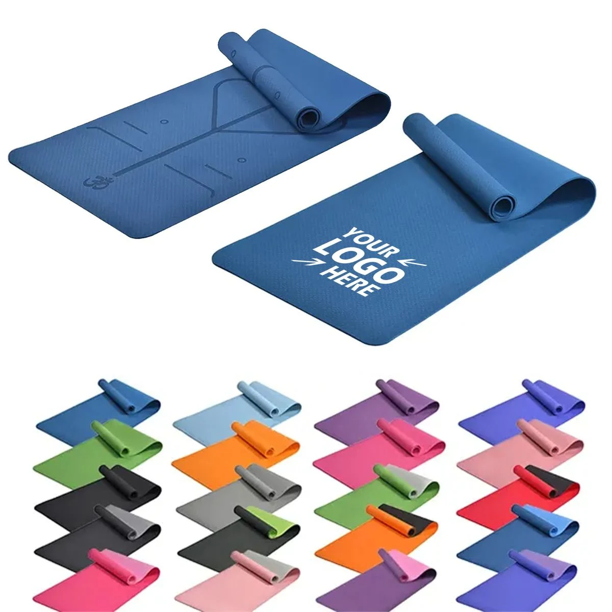 Silent Shock-Absorbing TPE Non-Slip Fitness Mat 1
