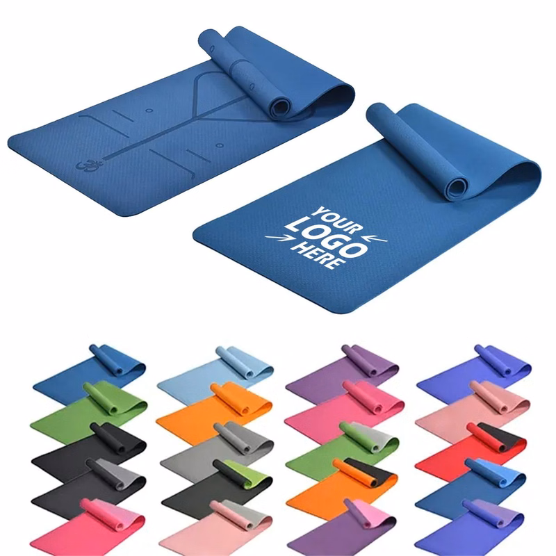 Silent Shock-Absorbing TPE Non-Slip Fitness Mat
