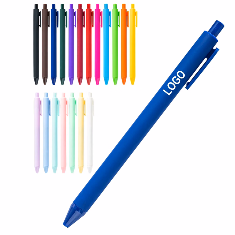 Rubberized Plastic Ballpoint Pen