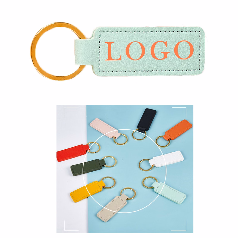 Colorful Leather Keychain Universal Key Fob Keychain
