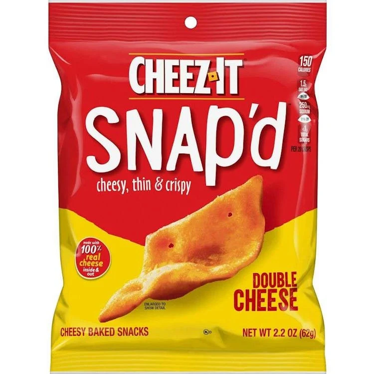 Cheez-It Snap'd Crackers Double Cheese 1