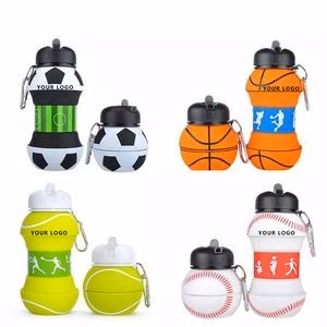 19 Oz Collapsible Silicone Water Bottle