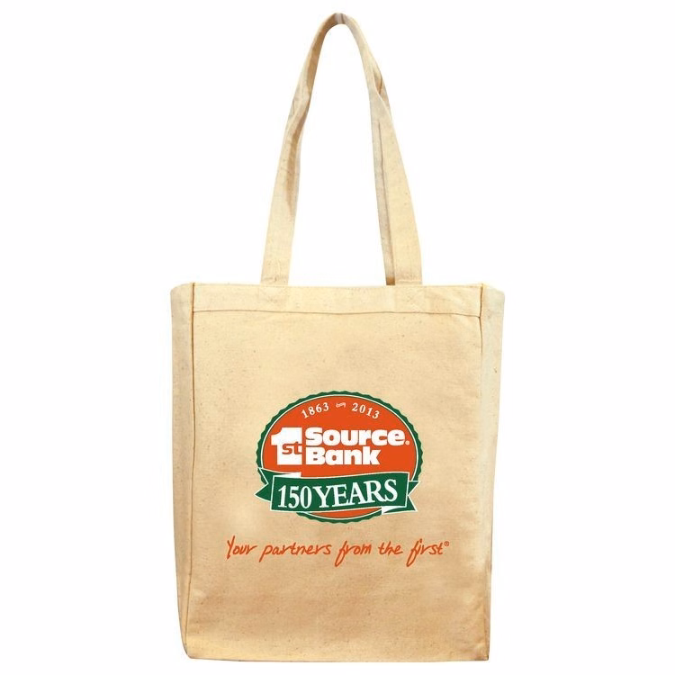 12 Oz. Colored Cotton Canvas Tote Bag (11"W X 14"H X 5"D)