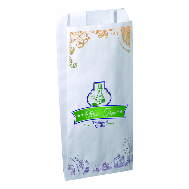 Digital Full Color 2-Sided Merchant Paper Bag with Gussets (5"x 10"x 2")