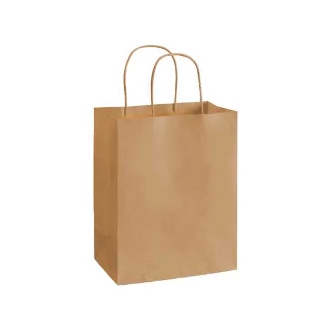 Kraft Paper Shopping Bags - Brown 1