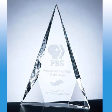 10" Optical Crystal-Tri-Triangle