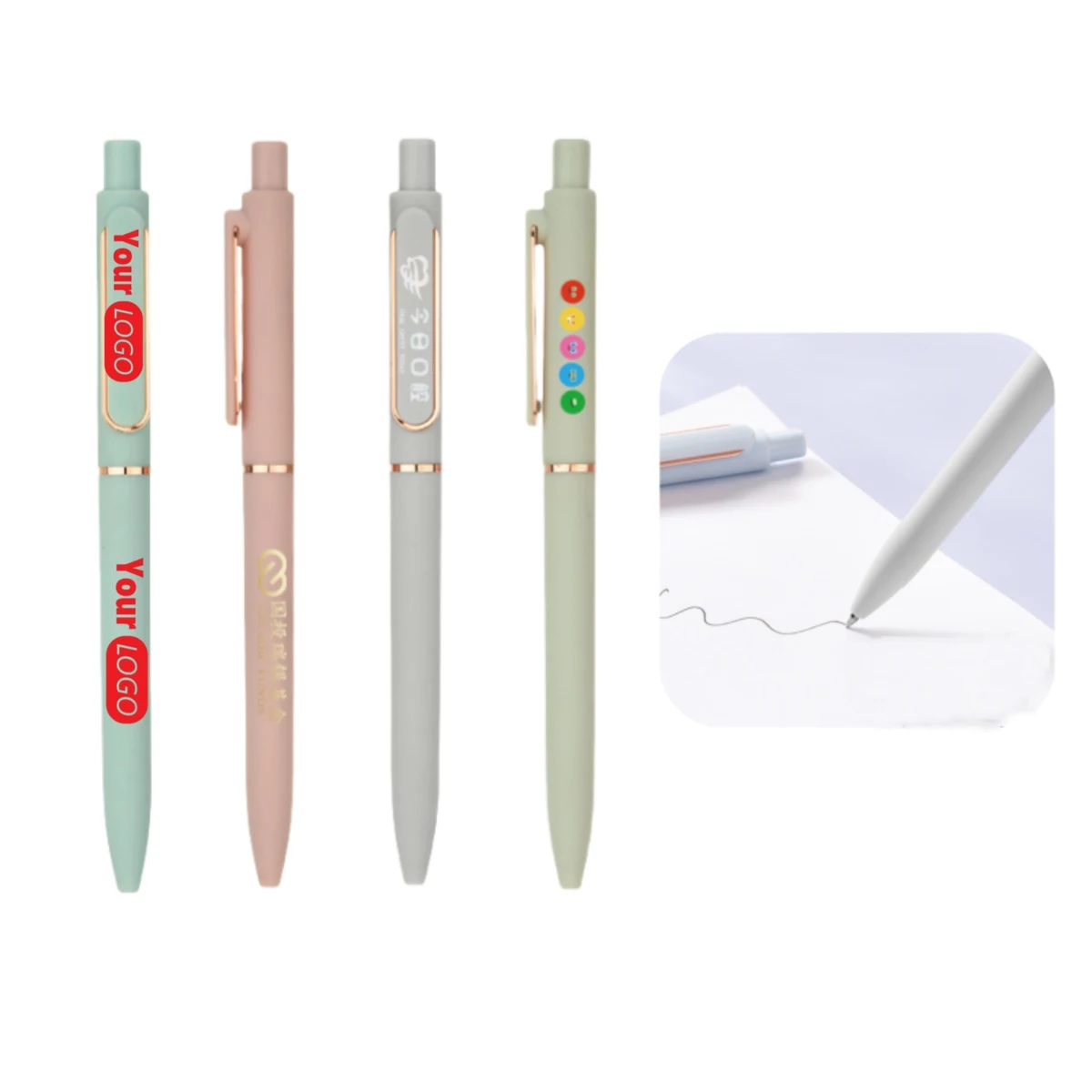 0.5mm Full Color Personalized Ballpoint Pen MOQ 100PCS 1