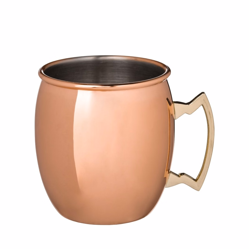 Copper Plated Stainless Steel Mug, 17 oz.