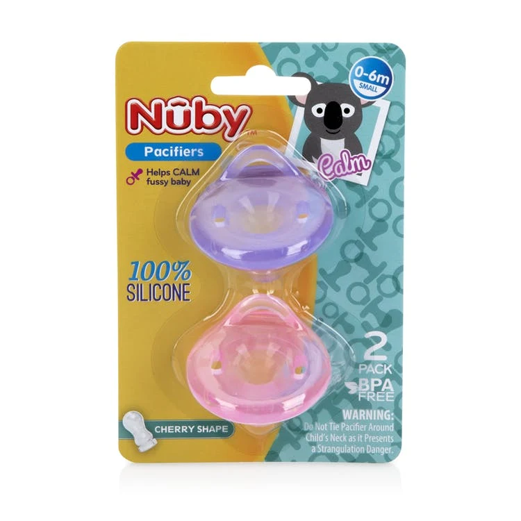 Nuby 100% Silicone Pacifiers - 2 Piece Orthodontic 1