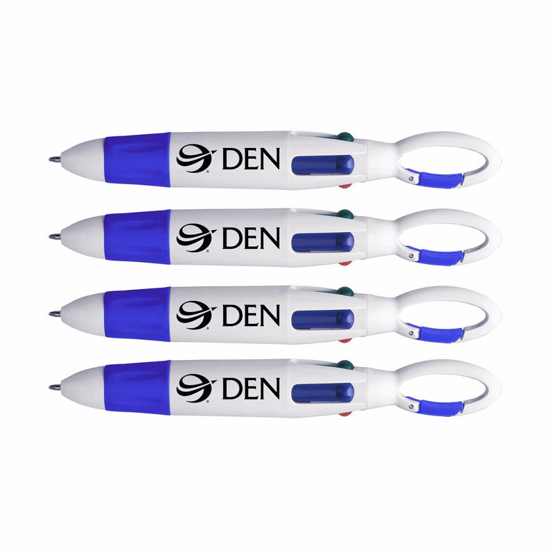 4 Color Pen w / Carabiner