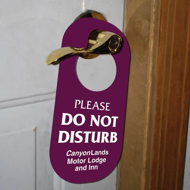 Oval 12 Pt. Paper Board Door Hanger (Spot Color) 1