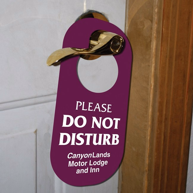 Oval 12 Pt. Paper Board Door Hanger (Spot Color)